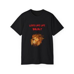 Astrology Tshirt, Leo_s Live Life Boldly